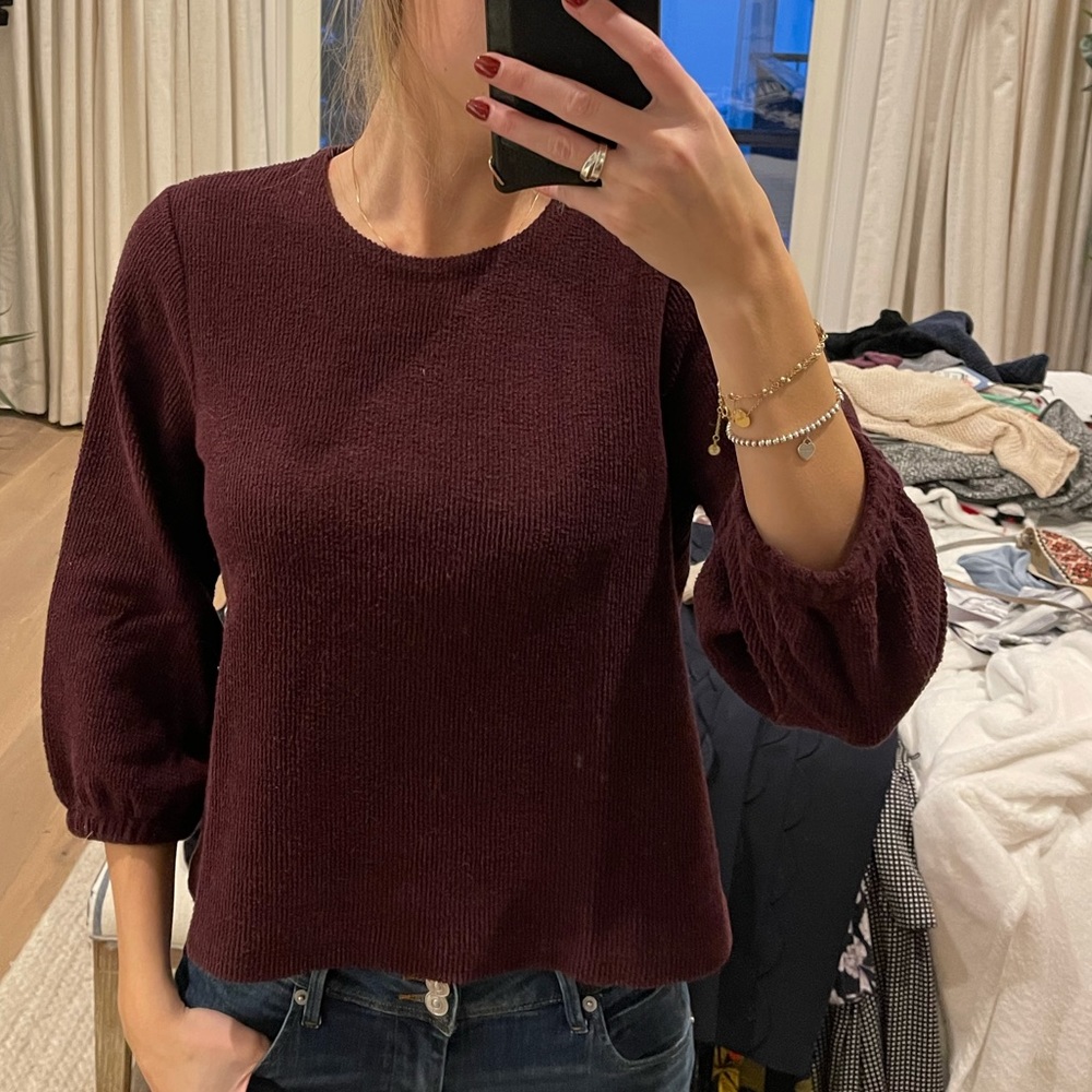 Madewell Burgundy Sweater